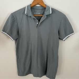Everlane Dusty Blue Grey Polo Shirt